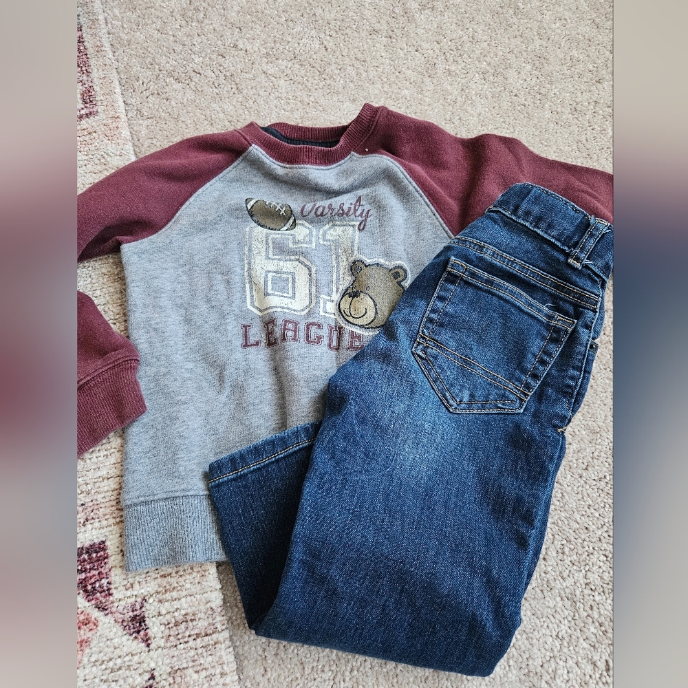 Toddler boys outfit cat and jack jeans 3t